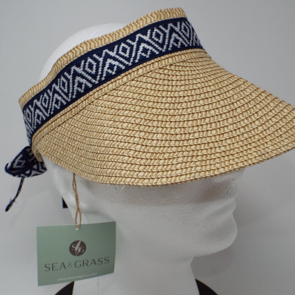 Sea & Grass Straw Visor NWT